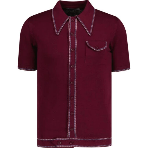 Crawdaddy Mod Micro Dash Knit Polo