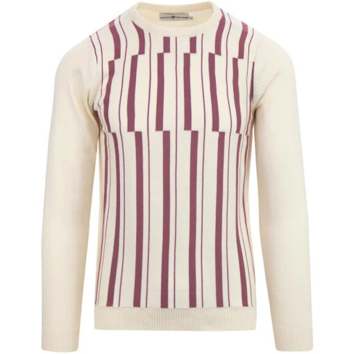 Amadeus Abstract Stripe Knit Jumper
