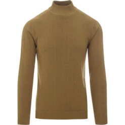 Eastwood Mock Turtleneck Jumper (Z) -Fashionable Men's Clothing Store madcap eastwood turtle jumper leaf front 11079.1661270519 2
