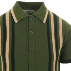 Shockwave Mod Stripe Knit Polo (AG) -Fashionable Men's Clothing Store madcap england aftershock knitted polo cardigan green 2 73092.1661264896 3
