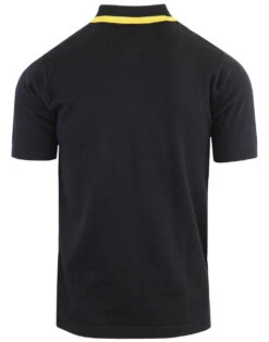 Bauhaus Mod Stripe Knit Polo BLACK -Fashionable Men's Clothing Store madcap england bauhaus stripe polo black 2 72042.1661267910