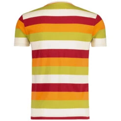 Beatcomber Retro Surf Stripe T-shirt In McCartneys Tie -Fashionable Men's Clothing Store madcap england beatcomber mccartneys tie tee mc515 1 07369.1693991858