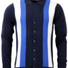 Best Retro Mod Panel Polo Cardigan