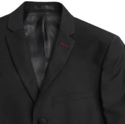 3 Button Mohair Suit Blazer (Black) -Fashionable Men's Clothing Store madcap england black suit blazer 1 82733.1664290967