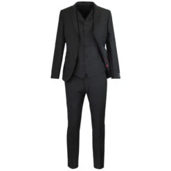 3 Button Mohair Suit Blazer (Black) -Fashionable Men's Clothing Store madcap england black suit blazer 4 13744.1664290970