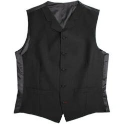 Mod Mohair Lapel Waistcoat (Black) -Fashionable Men's Clothing Store madcap england black suit waistcoat 1 91728.1664290916