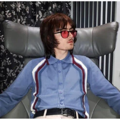 Blast Mod Stripe Polo Cardigan (FL) -Fashionable Men's Clothing Store madcap england blast polo blue2 56893.1661265809