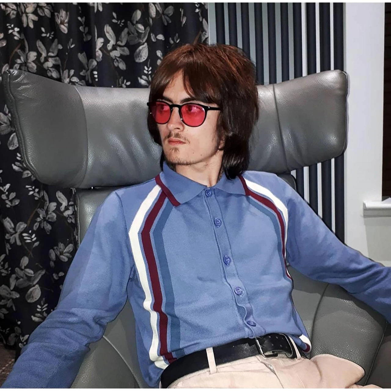 Blast Mod Stripe Polo Cardigan (R) 1 Blast Mod Stripe Polo Cardigan (R)