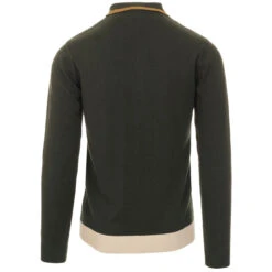 Blast Mod Stripe Polo Cardigan (F) -Fashionable Men's Clothing Store madcap england blast polo cardigan rosin 1 78060.1661264791 2