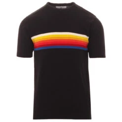 Britpop Rainbow Stripe Knit Tee (E)