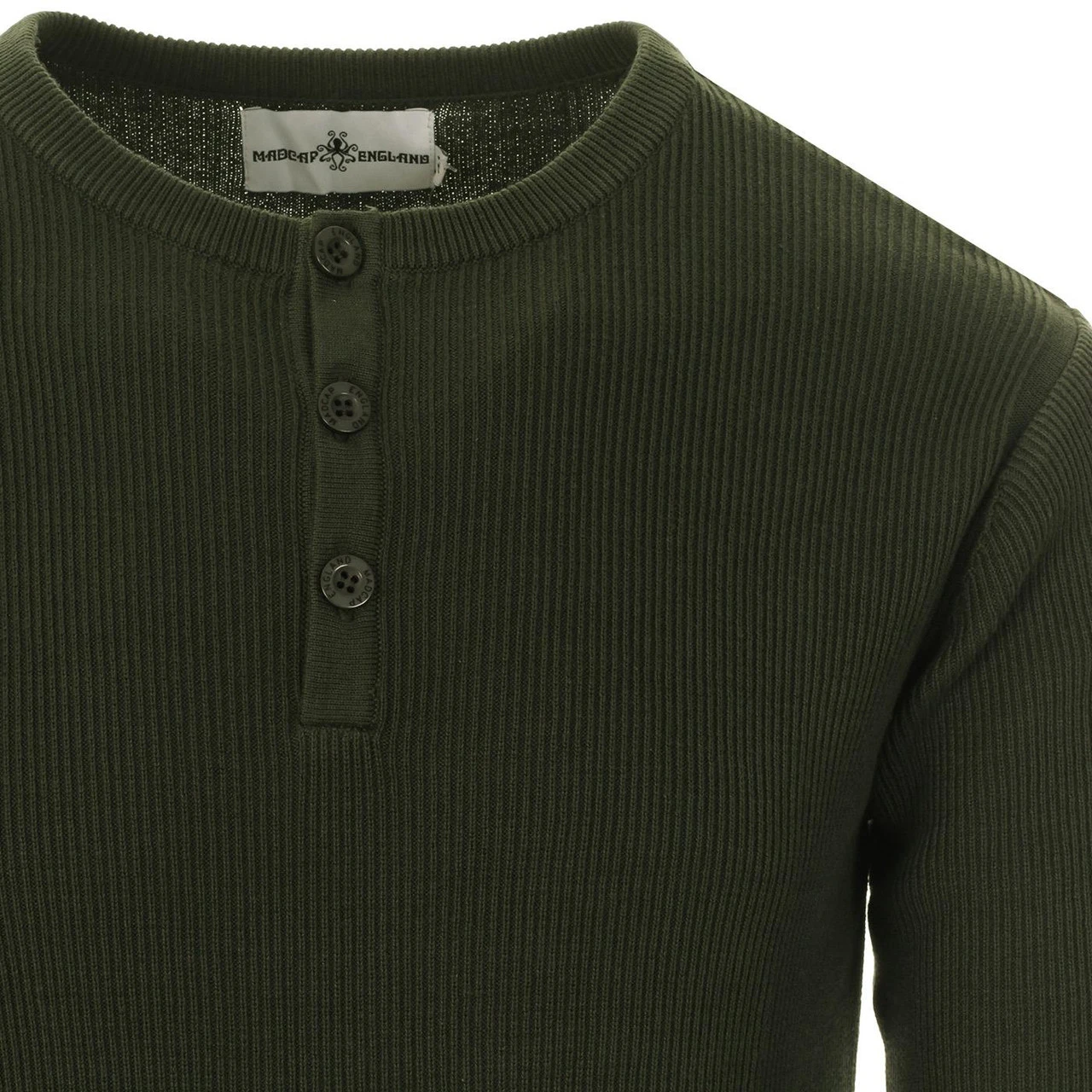 Caine Ribbed Grandad Top (Rust) 16 Caine Ribbed Grandad Top (Rust) - Image 16