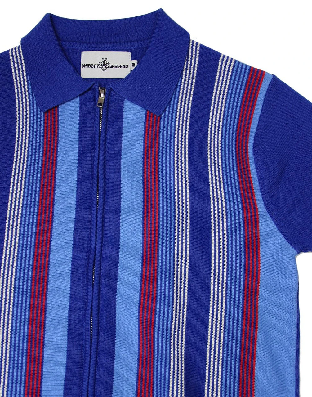 Capitol Mod Zip Through Stripe Polo 9 Capitol Mod Zip Through Stripe Polo - Image 9