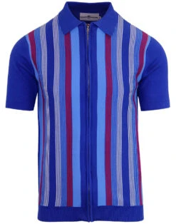 Capitol Mod Zip Through Stripe Polo 24 Capitol Mod Zip Through Stripe Polo -Fashionable Men's Clothing Store madcap england capitol zip polo surf blue 4 76633.1661268377