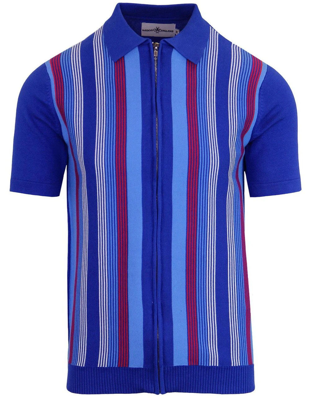 Capitol Mod Zip Through Stripe Polo 7 Capitol Mod Zip Through Stripe Polo - Image 7