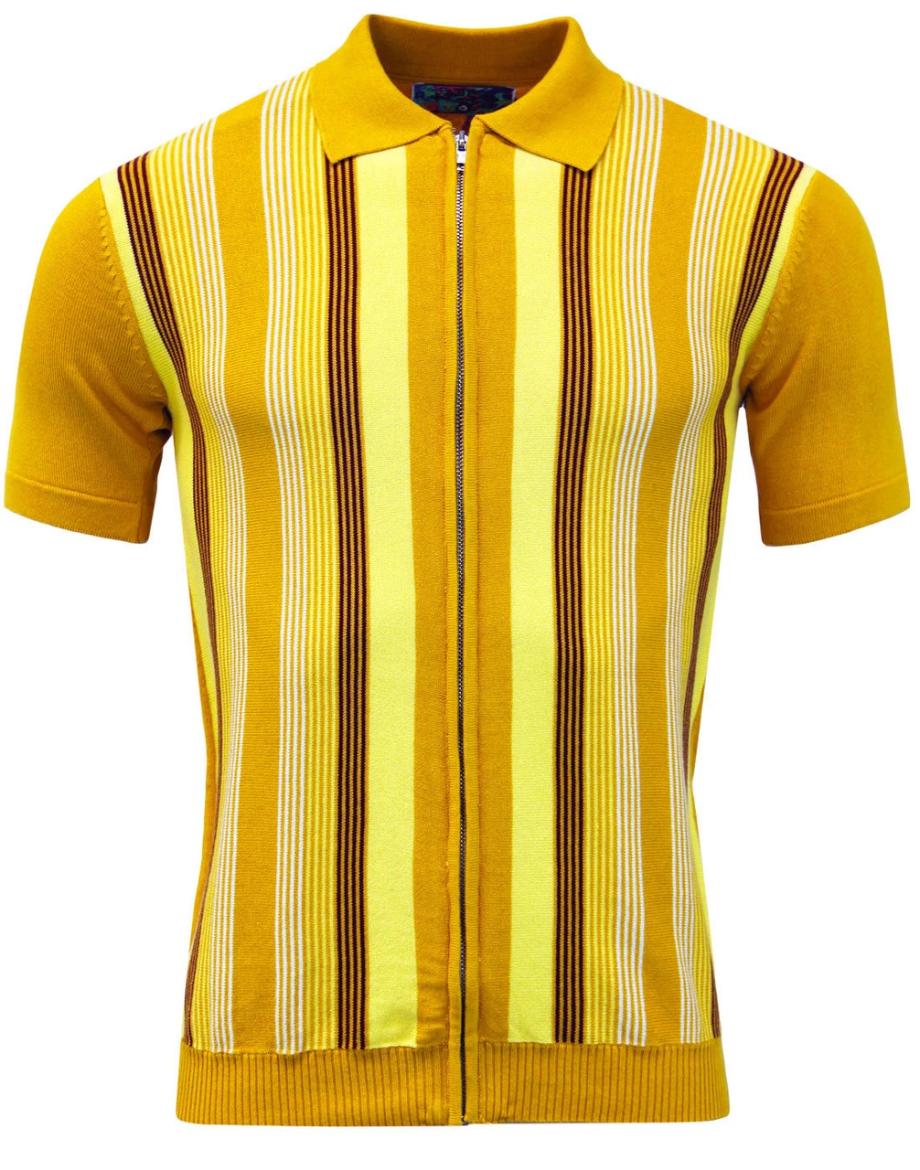 Capitol Mod Zip Through Stripe Polo 14 Capitol Mod Zip Through Stripe Polo - Image 14
