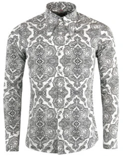Capo 60s Paisley Spear Collar Shirt 8 Capo 60s Paisley Spear Collar Shirt -Fashionable Men's Clothing Store madcap england capo paisley shirt white 7 52442.1661270883