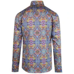 Capo Mod Paisley Spear Collar Shirt 7 Capo Mod Paisley Spear Collar Shirt -Fashionable Men's Clothing Store madcap england capo psychedelic paisley shirt 3 38960.1661266042