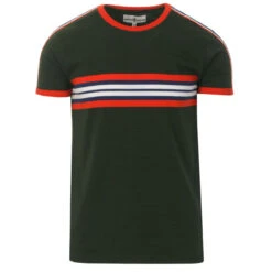 Cassette Retro 70s Stripe Tee -Fashionable Men's Clothing Store madcap england cassette stripe tee rosin 1 35886.1661262048 1