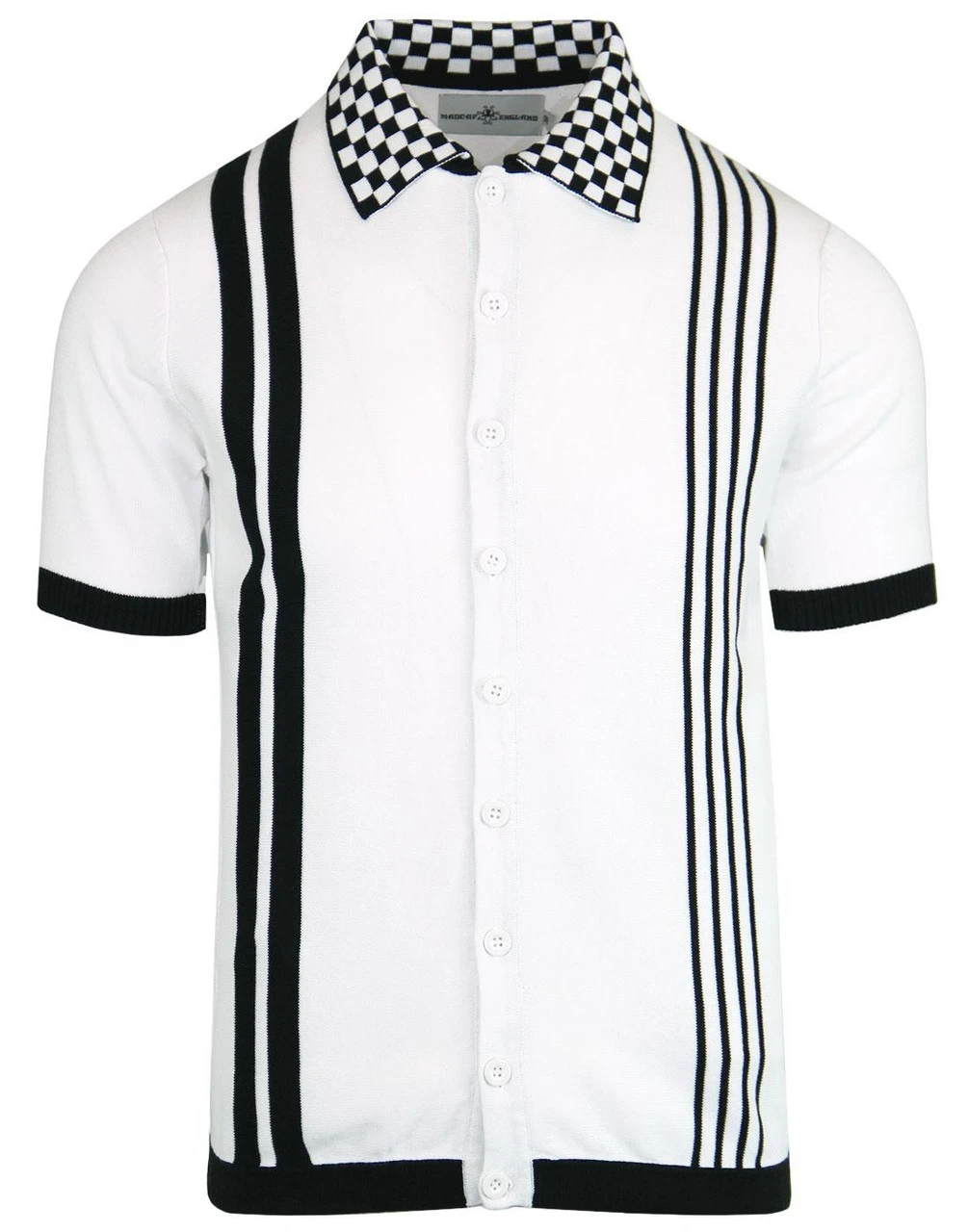 Charlie Ska Check Collar Polo Top B 11 Charlie Ska Check Collar Polo Top B - Image 11