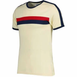 Disco Ringer Retro 70s Stripe Tee Y -Fashionable Men's Clothing Store madcap england chest stripe taped sleeve ringer tee ecru 1 13076.1664289419