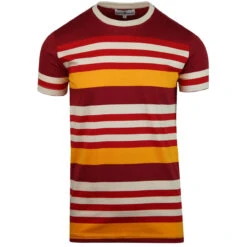 Cosmo Retro 1970s Stripe T-shirt BB 16 Cosmo Retro 1970s Stripe T-shirt BB -Fashionable Men's Clothing Store madcap england cosmo retro stripe tee russet 1 37692.1661266424
