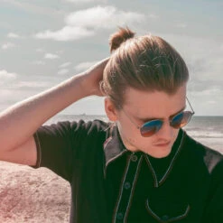 Crawdaddy Mod Micro Dash Knit Polo -Fashionable Men's Clothing Store madcap england crawdaddy black3 65540.1661274028