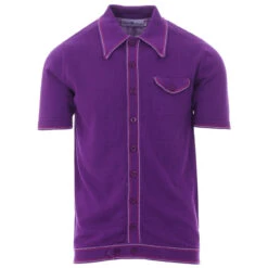 Crawdaddy Micro Dash Knit Polo (WW) 35 Crawdaddy Micro Dash Knit Polo (WW) -Fashionable Men's Clothing Store madcap england crawdaddy polo purple 3 71933.1661262196 5