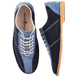 The Dude Mod Suede Bowling Shoes P -Fashionable Men's Clothing Store madcap england dude bowling shoes navy suede 1 74590.1661263578
