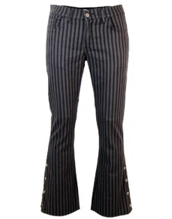 'Duke' - Retro 60s/70s Striped Flares By MADCAP -Fashionable Men's Clothing Store madcap england duke flares blackgrey3 28733.1666958037