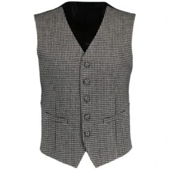 Dylan 60s Mod Dogtooth Waistcoat