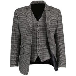 Dylan Brushed Dogtooth Mod Blazer -Fashionable Men's Clothing Store madcap england dylan suit 3 71812.1682089171
