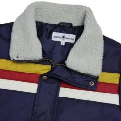 Edge Retro 70s Stripe Ski Jacket MB -Fashionable Men's Clothing Store madcap england edge ski jacket navy 1 35426.1661268416