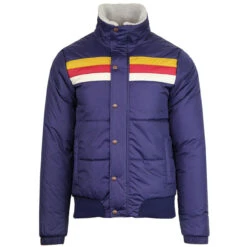 Edge Retro 1970s Stripe Ski Jacket -Fashionable Men's Clothing Store madcap england edge ski jacket navy 5 09808.1661268412