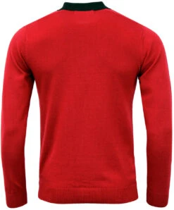 Everly 60s Mod Stripe Polo Cardigan -Fashionable Men's Clothing Store madcap england everly polo red 3 87390.1661271249