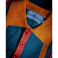 Farlowe Mod Stripe Knit Polo Top WS -Fashionable Men's Clothing Store madcap england farlowe polo pine2 40040.1661261216 1