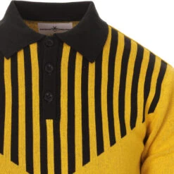 Firebird Mod Waffle Stripe Polo B -Fashionable Men's Clothing Store madcap england firebird waffle stripe polo freesia 3 11974.1661262972