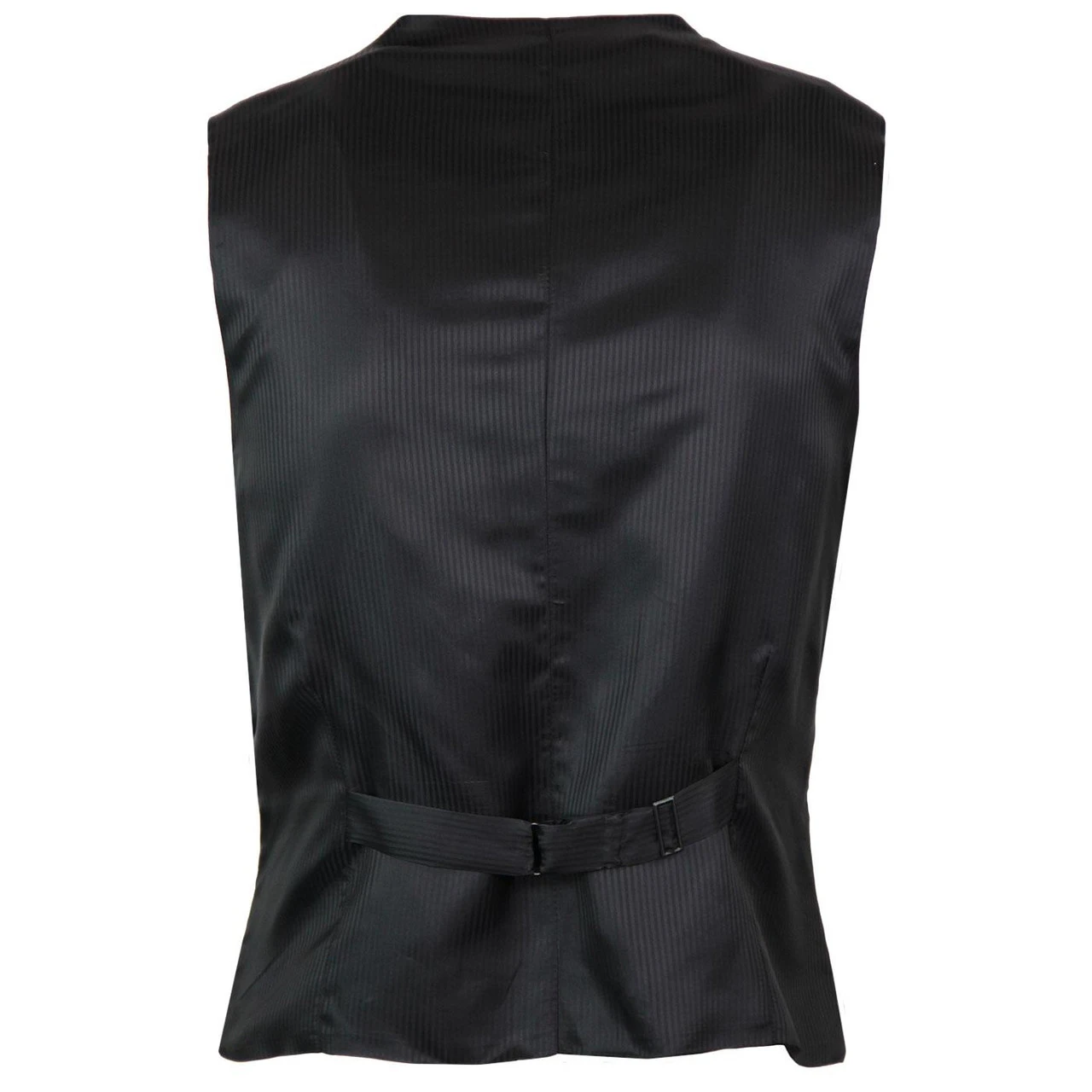 Gingham High Fasten Lapel Waistcoat 3 Gingham High Fasten Lapel Waistcoat - Image 3