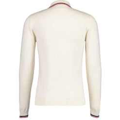 Apollo Mod Grid Check Big Collar Zip Polo Cardigan Snow White -Fashionable Men's Clothing Store madcap england grid knit ring zip polo cardigan snow white mc1069 11 62701.1693991776 1