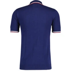 Cannon Mod Grid Check Big Collar Ring Zip Knitted Polo Snow White -Fashionable Men's Clothing Store madcap england grid knit ring zip short sleeve polo cardigan navy mc1070 11 88674.1693991832 1