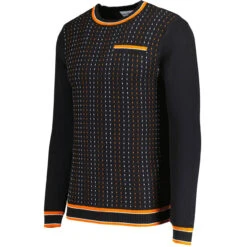 Hawkins Mod Jacquard Dash Front Jumper In Snow White 20 Hawkins Mod Jacquard Dash Front Jumper In Snow White -Fashionable Men's Clothing Store madcap england hawkins jacquard dash jumper black 2 05837.1695997619 1
