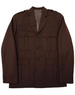 Mod Hopsack Safari Jacket BURGUNDY -Fashionable Men's Clothing Store madcap england hopsack safari blazer brown 3 43078.1661269285 1