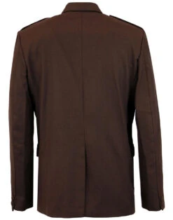 Mod Hopsack Safari Jacket BURGUNDY