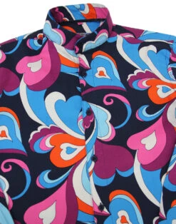 Indra Paisley Surf Grandad Shirt -Fashionable Men's Clothing Store madcap england indra paisley surf shirt 1 83570.1661270829