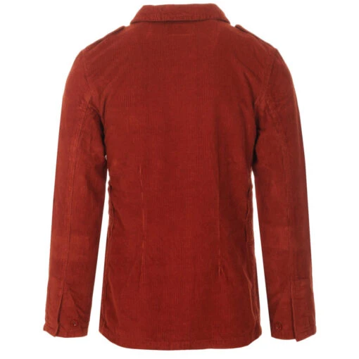 Lennon Mod Cord Shirt Jacket (Rust)