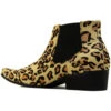 Stewart Leopard Print Chelsea Boots