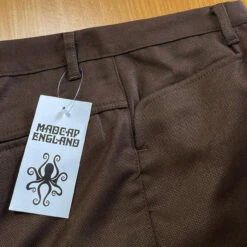 Logan Bootcut Hopsack Trousers (St) -Fashionable Men's Clothing Store madcap england logan bootcut hopsack trousers chocolate brown 4 03618.1661261714 2