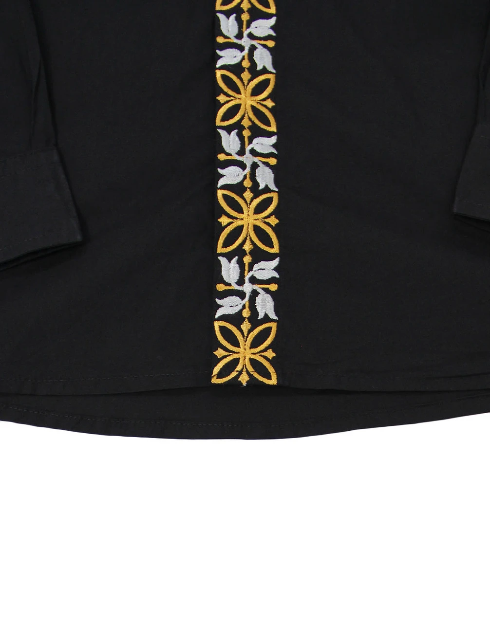 Avory 60s Mandarin Collar Shirt (N) 3 Avory 60s Mandarin Collar Shirt (N) - Image 3