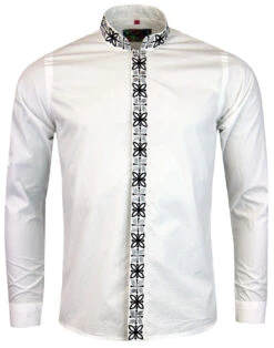 Avory 60s Mandarin Collar Shirt (N) 24 Avory 60s Mandarin Collar Shirt (N) -Fashionable Men's Clothing Store madcap england mandarin shirt white 5 31424.1661270633 2