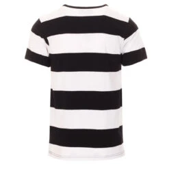Milne Retro Mod Block Stripe Tee -Fashionable Men's Clothing Store madcap england milne block stripe tee black white 3 52445.1661269978