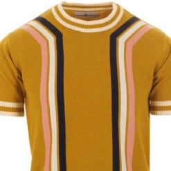 Modernista Waffle Stripe T-shirt OB -Fashionable Men's Clothing Store madcap england modernista knitted tee honey 2 78841.1661265059